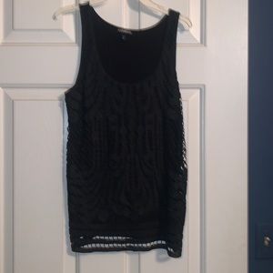 Express sleeveless fancy tank